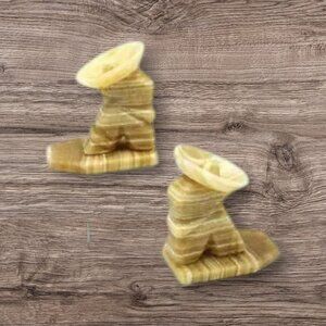 Vintage Onyx Siesta Man Book Ends